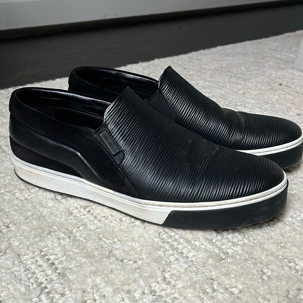 Louis Vuitton Black Eli slip on